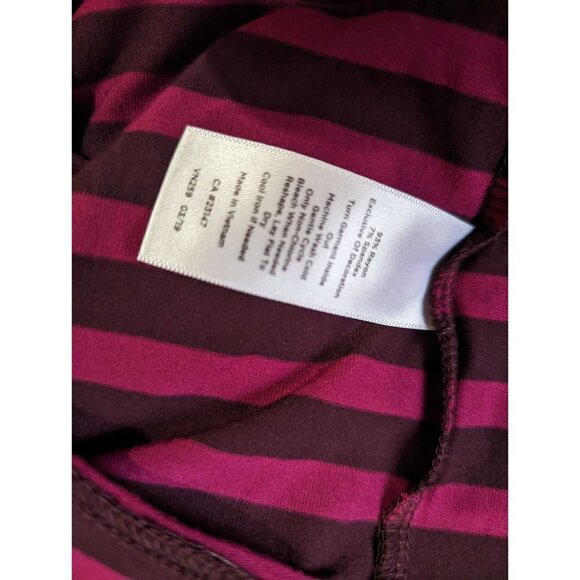 Talbots plus womens size 2X top blouse stipes bow pullover short sleeve - Picture 7 of 7